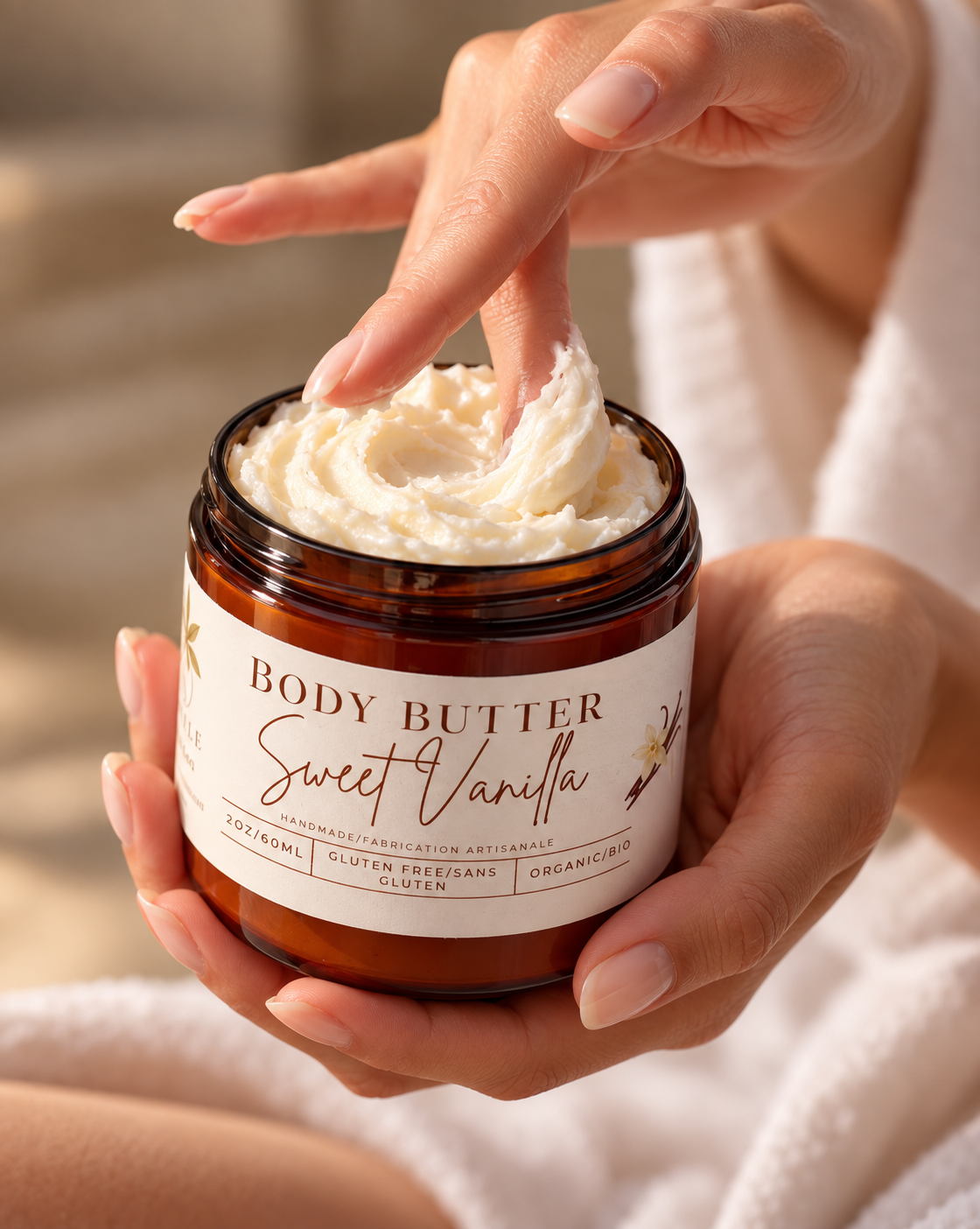 Whipped Body butter Sweet Vanilla (2oz)