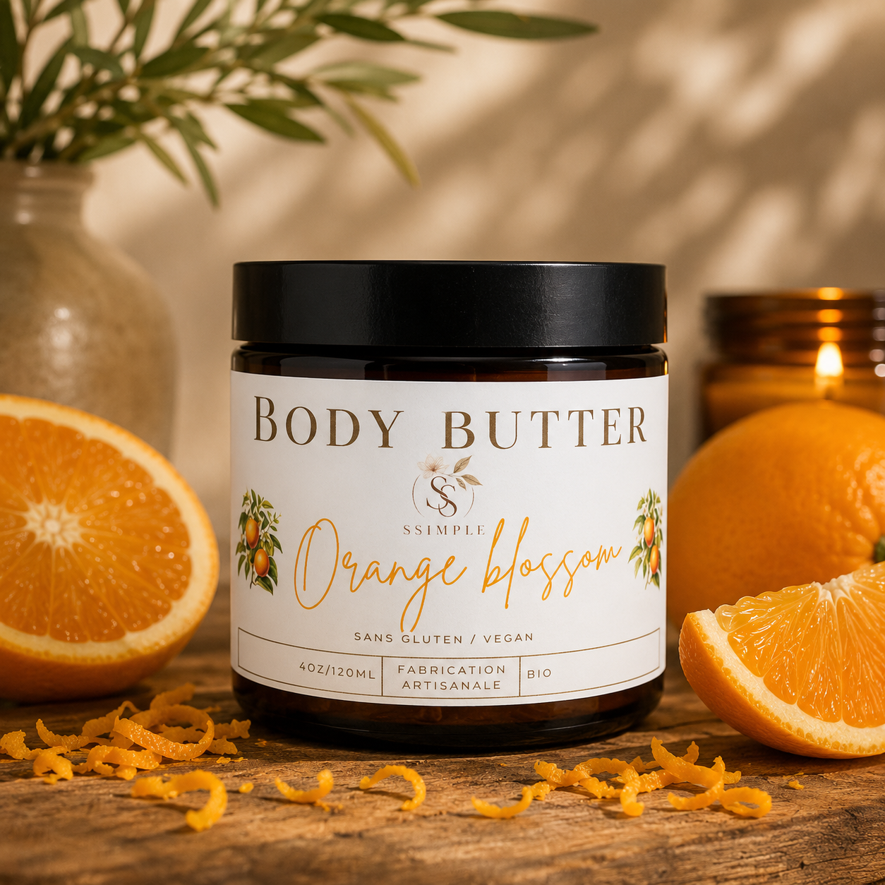 Whipped body butter